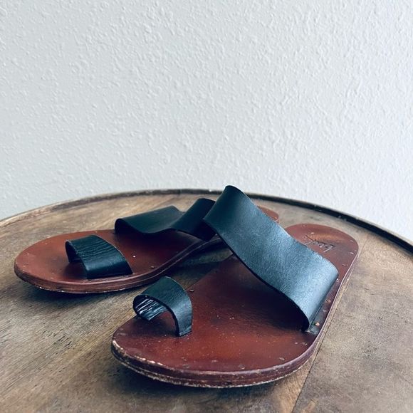 beek Black and Brown Sandals - Picture 1 of 10